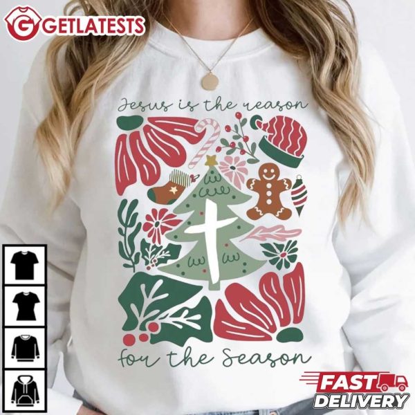 Jesus Is The Reason For The Season Christmas T Shirt (1)