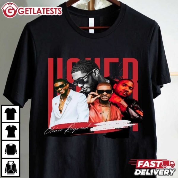 Usher Raymond Graphic Vintage Music Gift For Fan T Shirt (2)