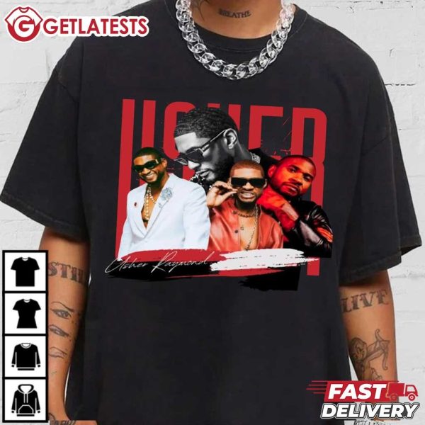 Usher Raymond Graphic Vintage Music Gift For Fan T Shirt (3)