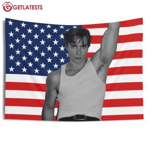 Nicholas Alexander Chavez American Flag Wall Tapestry