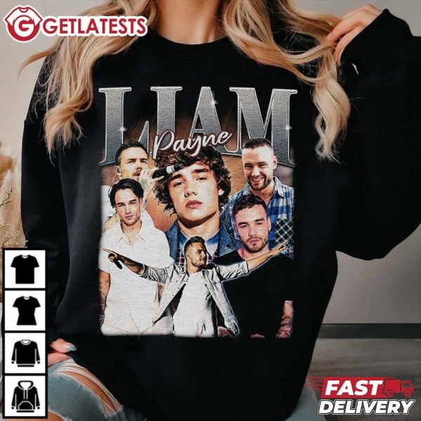 Liam Payne One Direction Retro 90s Gift For Fan Music T Shirt (1)