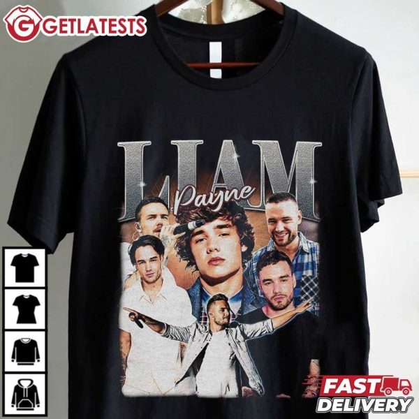 Liam Payne One Direction Retro 90s Gift For Fan Music T Shirt (2)