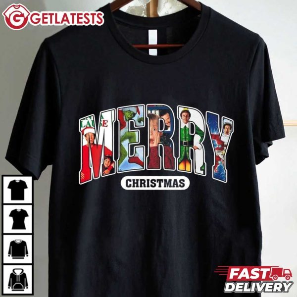 Merry Christmas 90s Christmas Movies T Shirt (2)