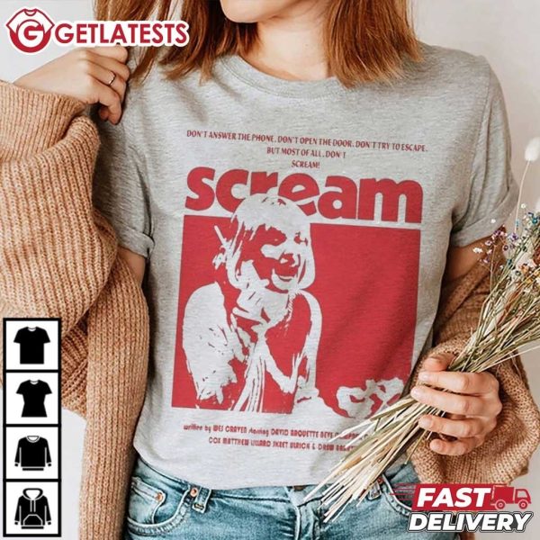 Casey Becker Scream Don't Answer The Phone Horror Movie T Shirt (1)