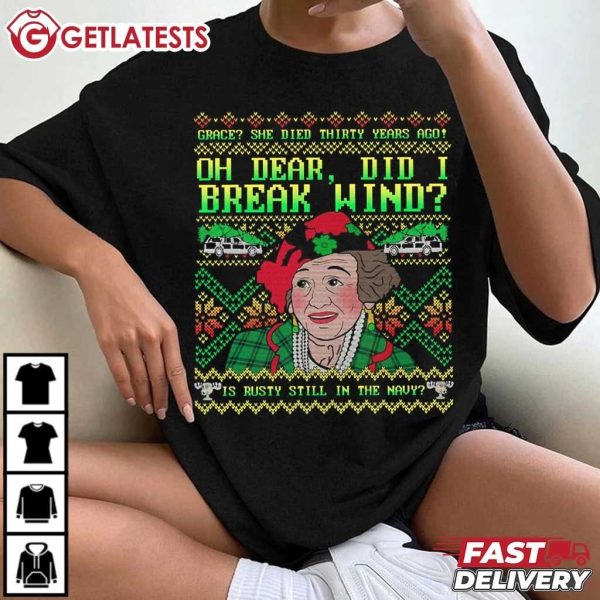 National Lampoons Aunt Bethany Oh Dear Did I Break Wind Christmas T Shirt (3)