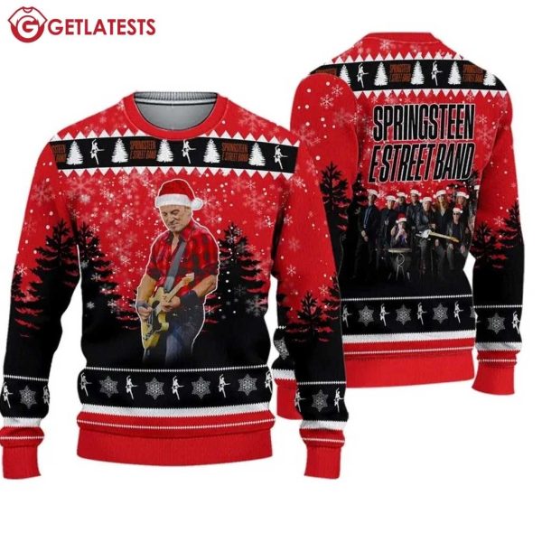 Bruce Springsteen E Street Band Rock Music Ugly Christmas Sweater