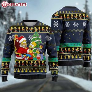 The Simpsons Family Santa Ugly Christmas Sweater