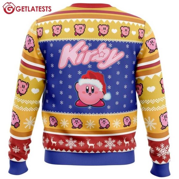 Pink Puff Kirby Ugly Christmas Sweater (2)