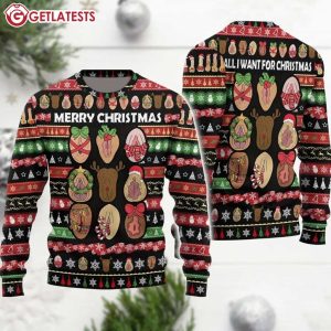 Dirty Merry Christmas All I Want For Christmas Ugly Sweater (2)