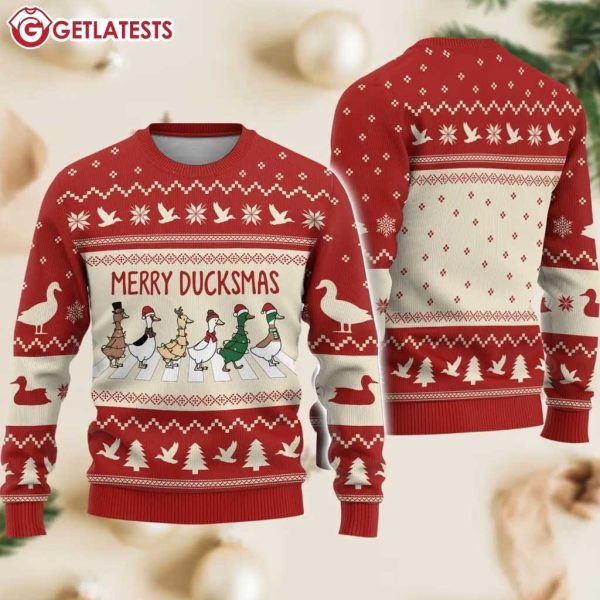 Merry Duckmas Ugly Christmas Sweater (1)