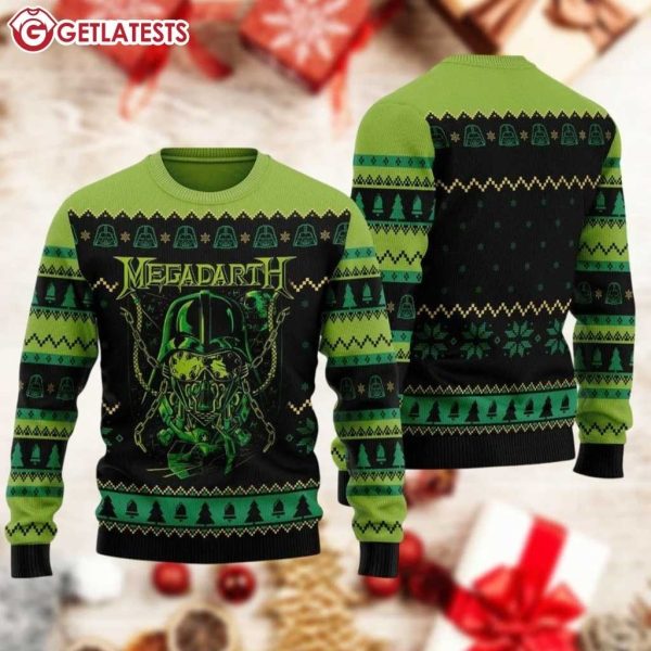 Megadarth Metalhead Megadeth Band Ugly Sweater (2)