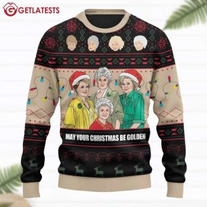 The Golden Girls May Your Christmas Be Golden Ugly Sweater (3)