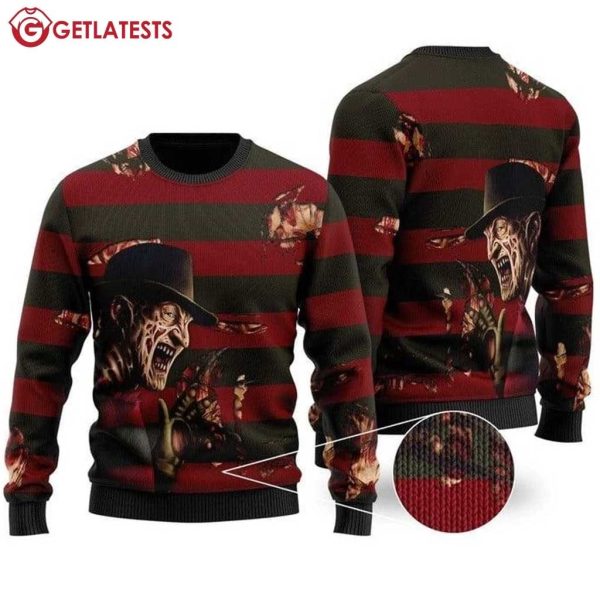 Freddy Krueger Halloween Ugly Sweater (1)