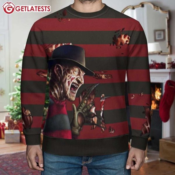 Freddy Krueger Halloween Ugly Sweater (4)