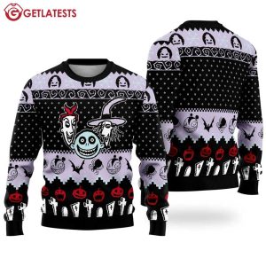 Lock Shock and Barrel The Nightmare Before Christmas Ugly Sweater