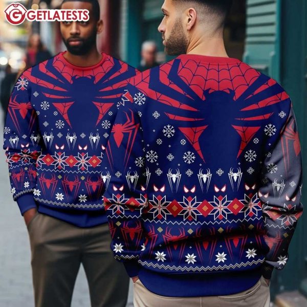 Miguel O Hara Spider Man Across The Spider Verse Ugly Christmas Sweater (3)