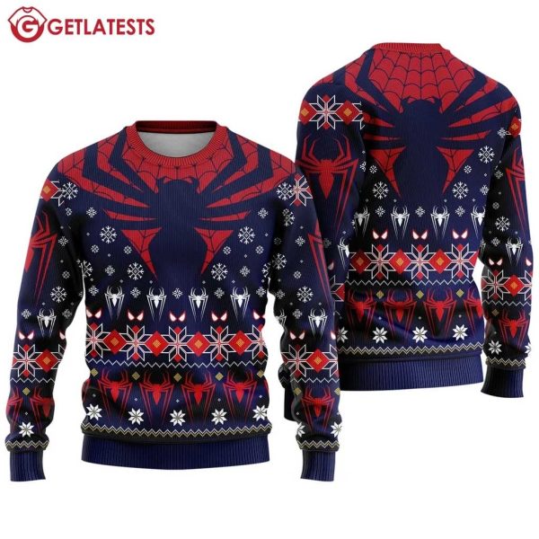 Miguel O Hara Spider Man Across The Spider Verse Ugly Christmas Sweater (2)