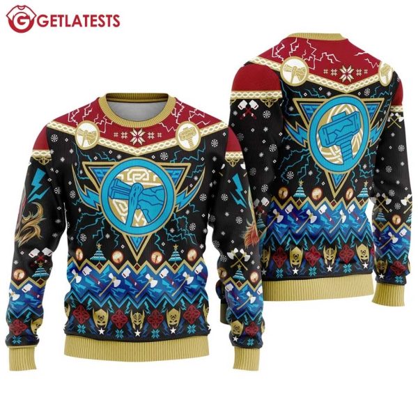 Thor The God of Thunder Ugly Sweater (1)