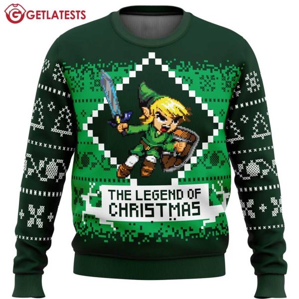 Zelda Link The Legend of Christmas Ugly Sweater (1)