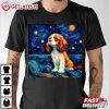 Starry Night Cavalier King Charles Spaniel Dog T Shirt (3)