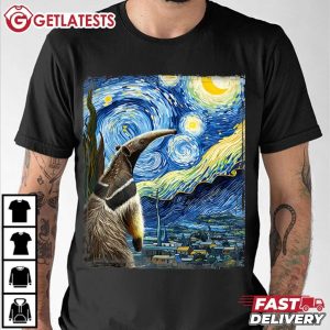 Anteater Van Gogh Style Starry Night T Shirt (3)