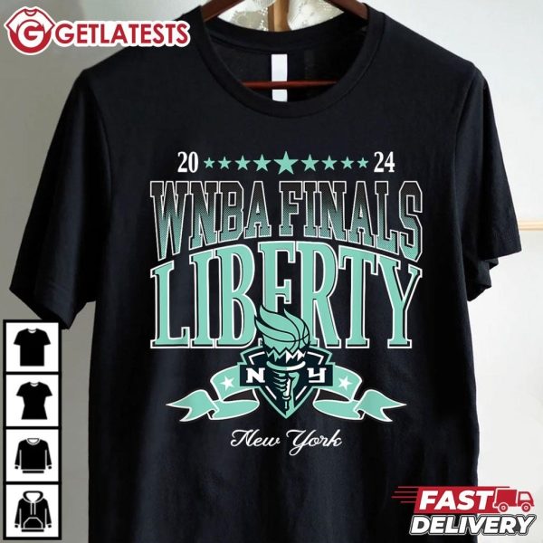 WNBA New York Liberty Finals 2024 Road to Victory T Shirt (2)