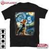 Yorkshire Terrier Dog Starry Night Van Gogh T Shirt (2)