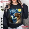 Capybara Van Gogh Style Starry Night T Shirt (3)