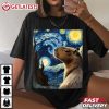 Capybara Van Gogh Style Starry Night T Shirt (1)