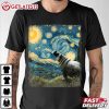 Hippopotamus Van Gogh Starry Night Hippo Artistic T Shirt (2)