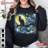 Cat Starry Night Funny Cat Lovers T Shirt (2)