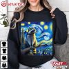 Raccoon Starry Night Van Gogh Artistic T Shirt (3)