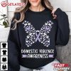 Domestic Violence Awareness Butterfly Purple Ribbon T Shirt (2)