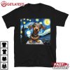 Dachshunds Sausage Dogs Starry Night Funny Artistic T Shirt (2)