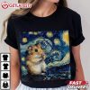 Hamster Van Gogh Starry Night Artistic T Shirt (1)