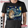 Hamster Van Gogh Starry Night Artistic T Shirt (2)