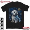 Havanese Dog Starry Night Dogs Lover Gifts Artistic T Shirt (2)