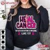 Heal Cancer For With God Nothing Is Impossible Breast Cancer Awareness T Shirt (2)