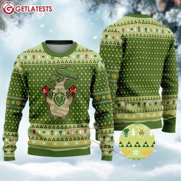 Korok Legend of Zelda Flora of Hyrule Ugly Christmas Sweater (1)