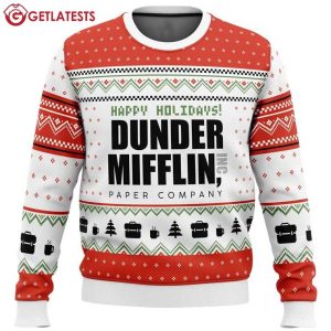 Dunder Mifflin The Office Ugly Christmas Sweater (1)