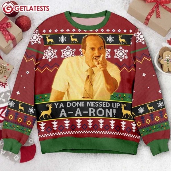 Key And Peele Ya Done Messed Up Aaron Ugly Christmas Sweater (1)