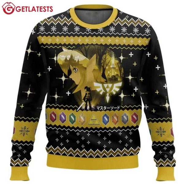 Yellow Link Legend Of Zelda Christmas Ugly Sweater (3)