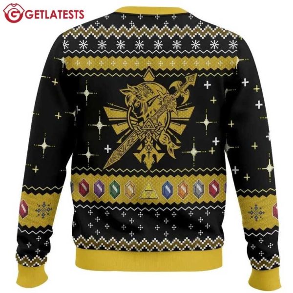 Yellow Link Legend Of Zelda Christmas Ugly Sweater (2)