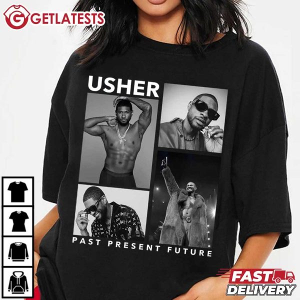 Usher Past Present Future World Tour Music T Shirt (4)