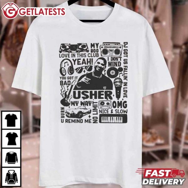 Usher Concert Pop Music Love In This Club T Shirt (2)