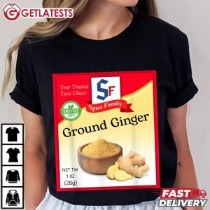 Ground Ginger Spice Family Condiment Costume Holiday T Shirt (1)