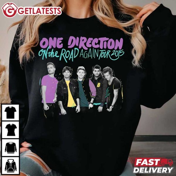 One Direction On the Road Again Tour 2015 Music Merch T Shirt (1)