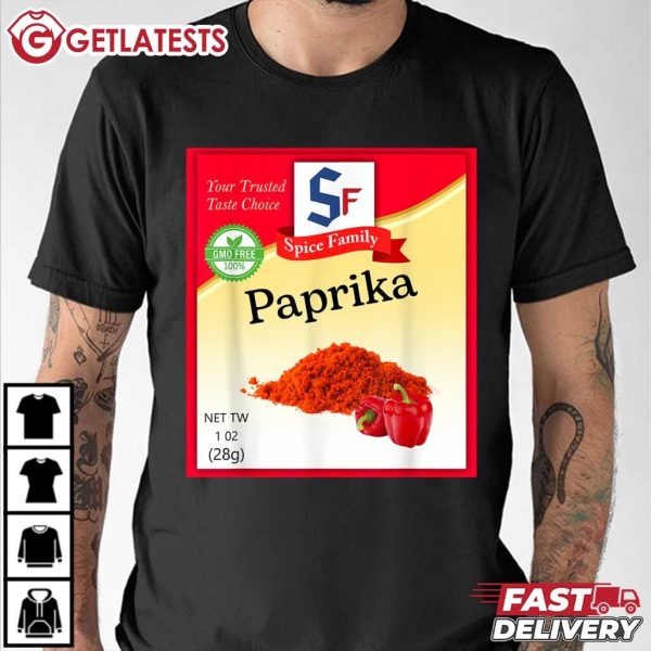 Paprika Spice Family Condiment Costume Holiday T Shirt (3)