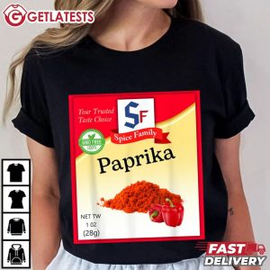 Paprika Spice Family Condiment Costume Holiday T Shirt (1)