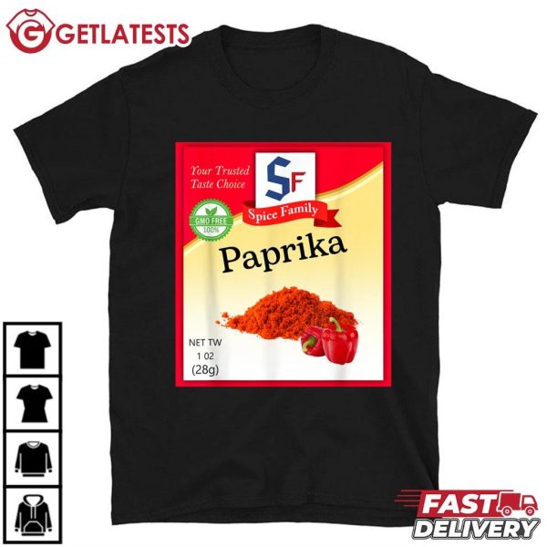 Paprika Spice Family Condiment Costume Holiday T Shirt (2)